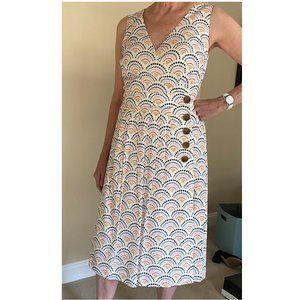 Sleeveless cotton summer dress, worn once, Size 10